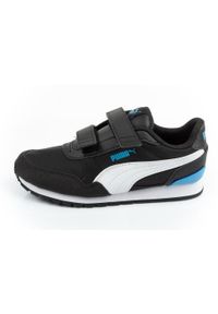 Buty sportowe dziecięce Puma ST Runner v3 NL V PS. Kolor: czarny. Materiał: materiał. Szerokość cholewki: normalna