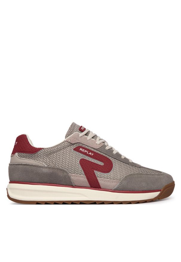 Replay - REPLAY Sneakersy GMSIB .000.C0004T Szary. Kolor: szary. Materiał: zamsz, skóra