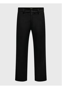 Only & Sons Spodnie materiałowe Edge-Ed 22024468 Czarny Relaxed Fit. Kolor: czarny. Materiał: syntetyk