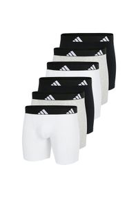 Adidas - Bokserki Active Flex Cotton 6 pak. Kolor: szary. Materiał: bawełna, elastan