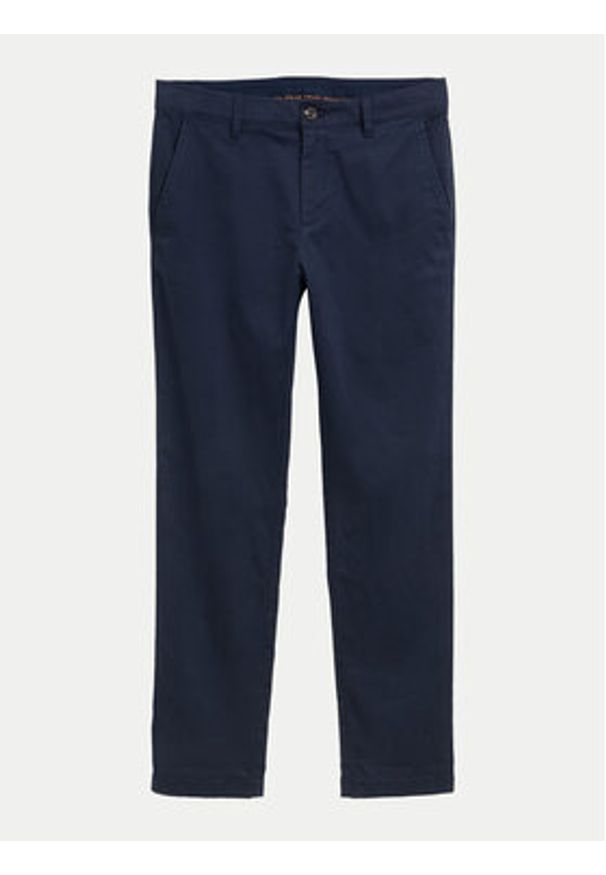 Tom Tailor Spodnie materiałowe 1044398 Granatowy Slim Fit. Kolor: niebieski. Materiał: bawełna