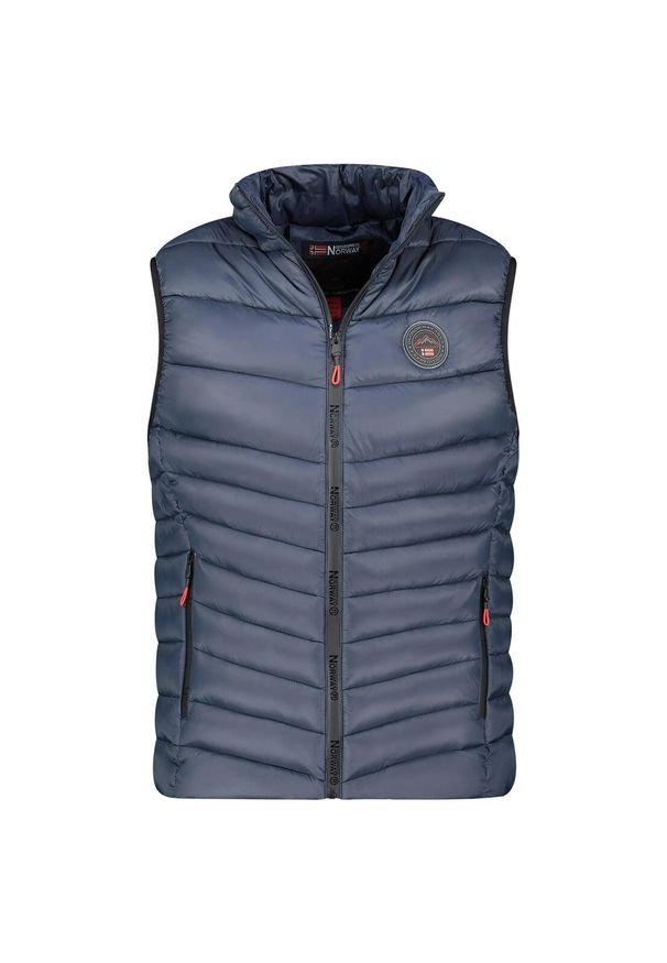 Bezrękawnik Geographical Norway VARTINE NAVY DB MEN 096, granatowy męski.. Kolor: niebieski. Materiał: puch. Długość rękawa: bez rękawów