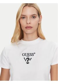 Guess T-Shirt V4YI20 KCDH1 Biały Boxy Fit. Kolor: biały. Materiał: bawełna