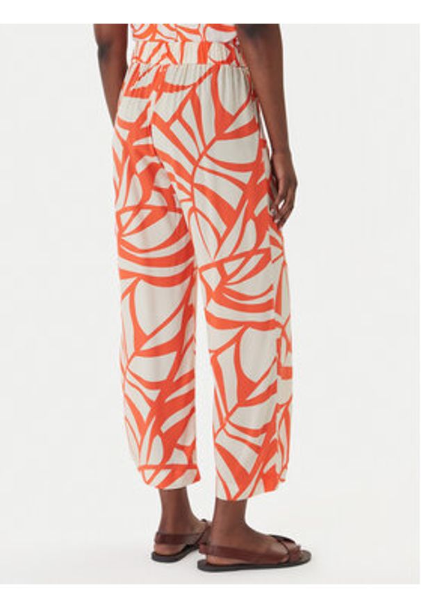 LOLA CASADEMUNT Spodnie materiałowe LS2614040 Pomarańczowy Regular Fit. Kolor: pomarańczowy. Materiał: wiskoza