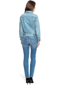 Levi's® - LEVI’S JAPAN BOYFRIEND TRUCKER JACKET DAMSKA KURTKA JEANSOWA JEANS DŻINSOWA BLUE 275500018. Materiał: jeans #6