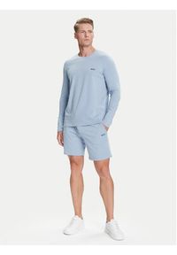 BOSS Longsleeve Mix&Match 50515389 Błękitny Regular Fit. Kolor: niebieski. Materiał: bawełna. Długość rękawa: długi rękaw #3