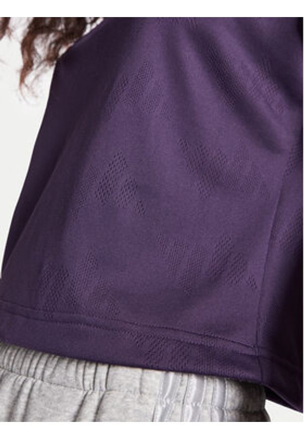 Adidas - adidas Polo Stadium 3-Stripes Tennis Inspired Jacquard JY3426 Fioletowy Regular Fit. Typ kołnierza: polo. Kolor: fioletowy. Materiał: syntetyk