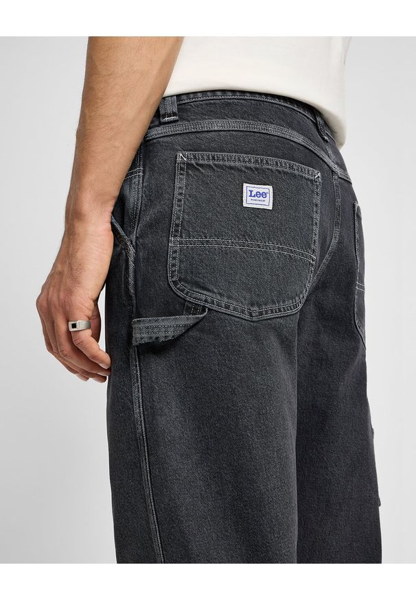 Lee - LEE MĘSKIE SPODNIE JEANSOWE CARPENTER BLACK STONE 112355778 L75K015943