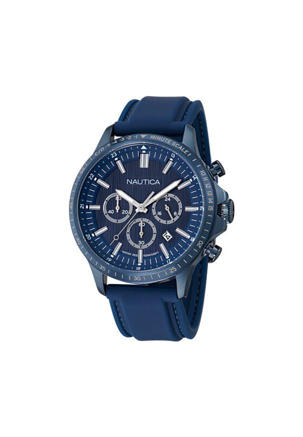 Nautica Zegarek Everyday Chronograph NAPBOS503 Granatowy. Kolor: niebieski