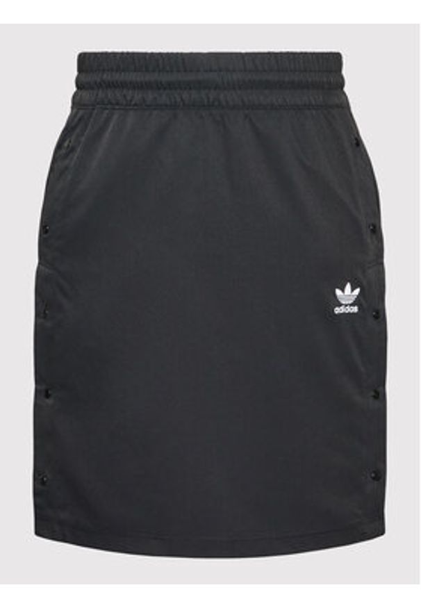 Adidas - adidas Spódnica trapezowa Always Orginal Snap HF2023 Czarny Relaxed Fit. Kolor: czarny. Materiał: syntetyk