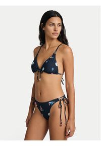 Seafolly Dół od bikini Beach Club 40760-303 Granatowy. Kolor: niebieski. Materiał: syntetyk #4
