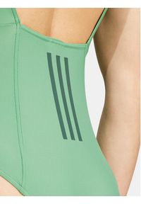 Adidas - adidas Strój kąpielowy Iconisea 3-Stripes IU0059 Zielony. Kolor: zielony. Materiał: syntetyk #5