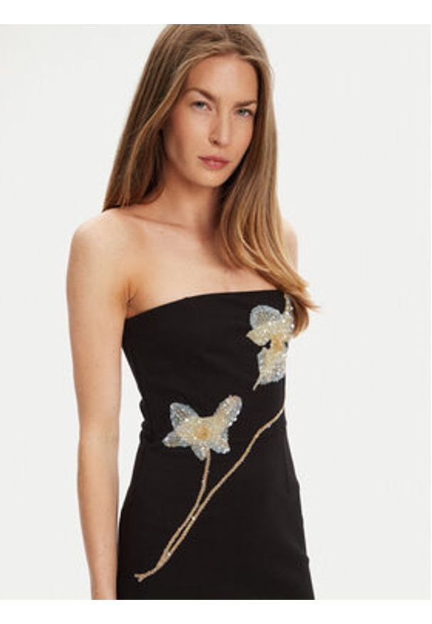 STAUD Sukienka koktajlowa Brooke R24F2171KP Czarny Slim Fit. Kolor: czarny. Materiał: wiskoza. Styl: wizytowy