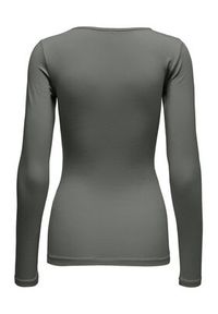 only - ONLY Bluzka Live Love 15204712 Szary Stretch Fit. Kolor: szary. Materiał: bawełna