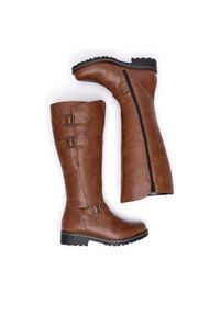 Remonte Kozaki R6590-22 Brązowy. Kolor: brązowy. Materiał: materiał #7