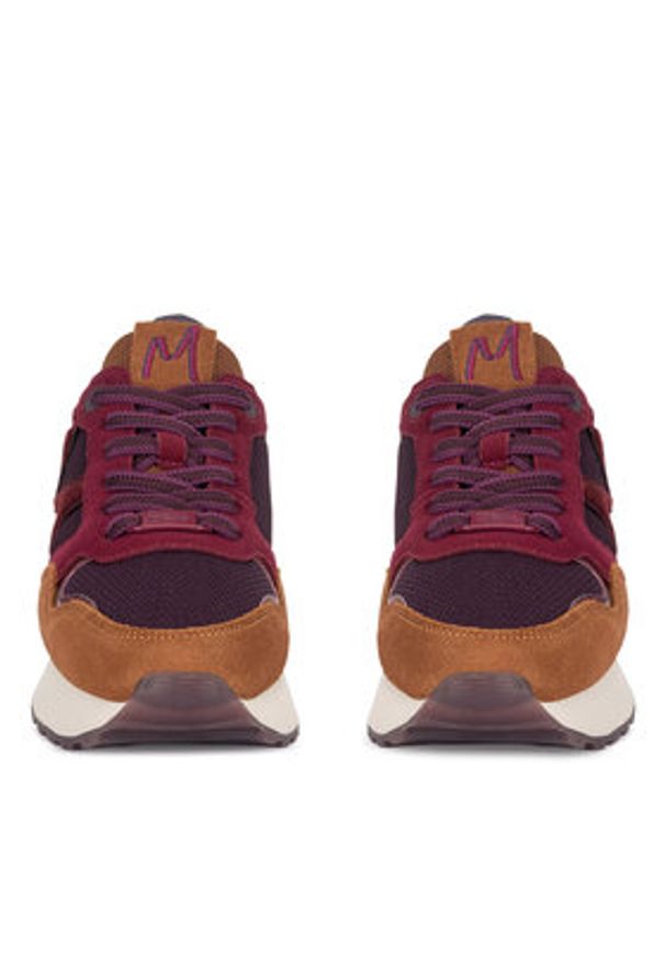 MEXX Sneakersy MI001009643W-01 Bordowy. Kolor: czerwony. Materiał: skóra