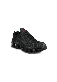 Buty do chodzenia męskie Nike Shox TL. Zapięcie: sznurówki. Kolor: czarny. Materiał: materiał, tkanina, syntetyk. Szerokość cholewki: normalna. Sport: turystyka piesza