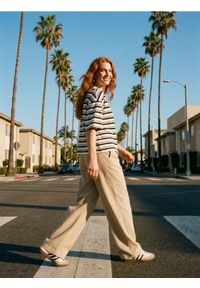 Sinsay - Bawełniana koszulka w paski - wielobarwny. Materiał: bawełna. Wzór: paski #1