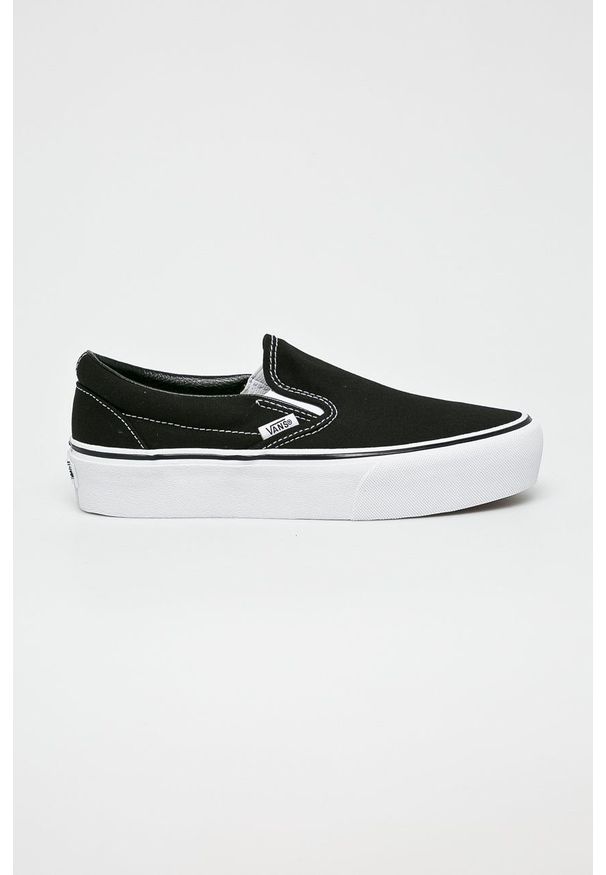 Vans - Tenisówki Classic Slip-On. Nosek buta: okrągły. Zapięcie: bez zapięcia. Kolor: czarny