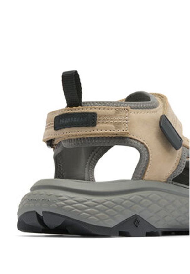 columbia - Columbia Sandały Peakfreak Rush Leather 2121251 Brązowy. Kolor: brązowy. Materiał: materiał