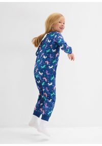bonprix - Piżama jednoczęściowa z piżamą dla lalki (2 części), z czystej bawełny organicznej. Kolor: niebieski. Materiał: bawełna. Wzór: nadruk, aplikacja #2