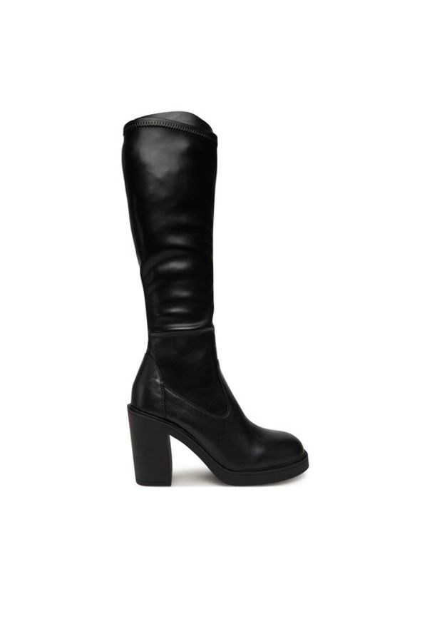 Love Moschino - LOVE MOSCHINO Kozaki JA2602AG1NIEZ00038 Czarny. Kolor: czarny. Materiał: skóra