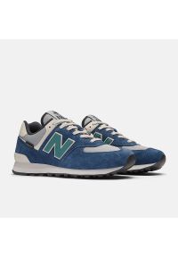 Sneakersy męskie New Balance U574SOA. Okazja: do pracy, na co dzień, na spacer. Kolor: niebieski. Model: New Balance 574. Sport: turystyka piesza #4
