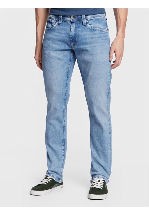 Pepe Jeans Jeansy Cash PM206318 Niebieski Regular Fit. Kolor: niebieski