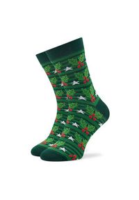 Rainbow Socks Zestaw 3 par wysokich skarpet unisex Xmas Balls Zielony. Kolor: zielony. Materiał: materiał, bawełna