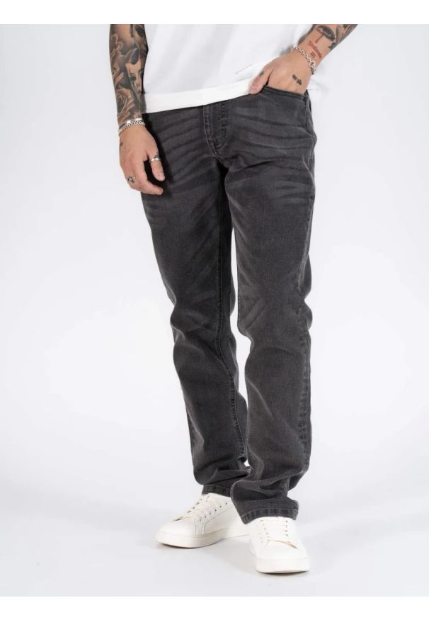 MARCUS - Męskie Spodnie Jeansowe Marcus Sebb 2215 Grey Miner 14-200302