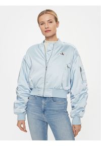 Calvin Klein Jeans Kurtka bomber J20J222591 Niebieski Regular Fit. Kolor: niebieski. Materiał: syntetyk #1