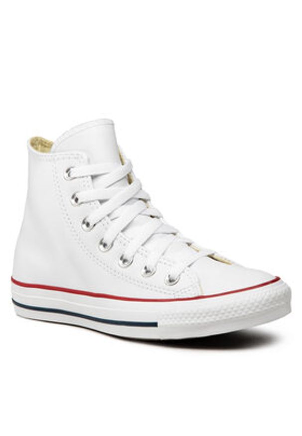 Converse Trampki Chuck Taylor All Star HI 132169C Biały. Kolor: biały. Materiał: skóra