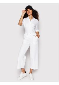 Calvin Klein Spodnie dresowe Micro Logo K20K203622 Biały Regular Fit. Kolor: biały. Materiał: dresówka, syntetyk #2