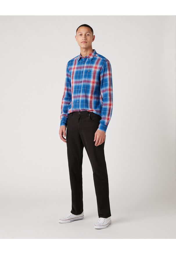 Wrangler - MĘSKIE SPODNIE JEANSOWE WRANGLER TEXAS BLACK W121W3100 112126228