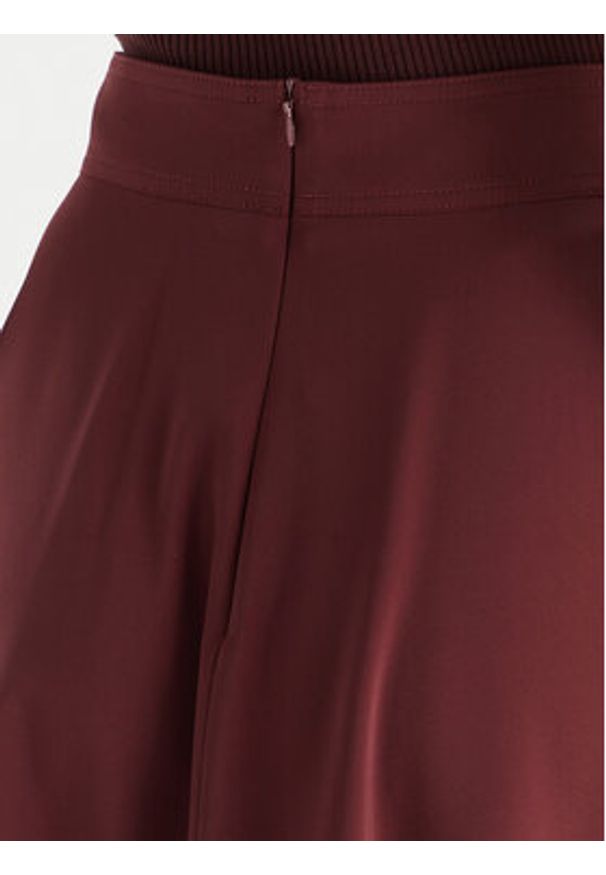 Marella Spódnica trapezowa Pina 2523106075 Bordowy Regular Fit. Kolor: czerwony. Materiał: syntetyk
