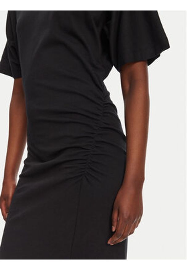 Pinko - PINKO Sukienka koktajlowa 105219 A2M2 Z99 Czarny Regular Fit. Kolor: czarny. Materiał: bawełna. Styl: wizytowy