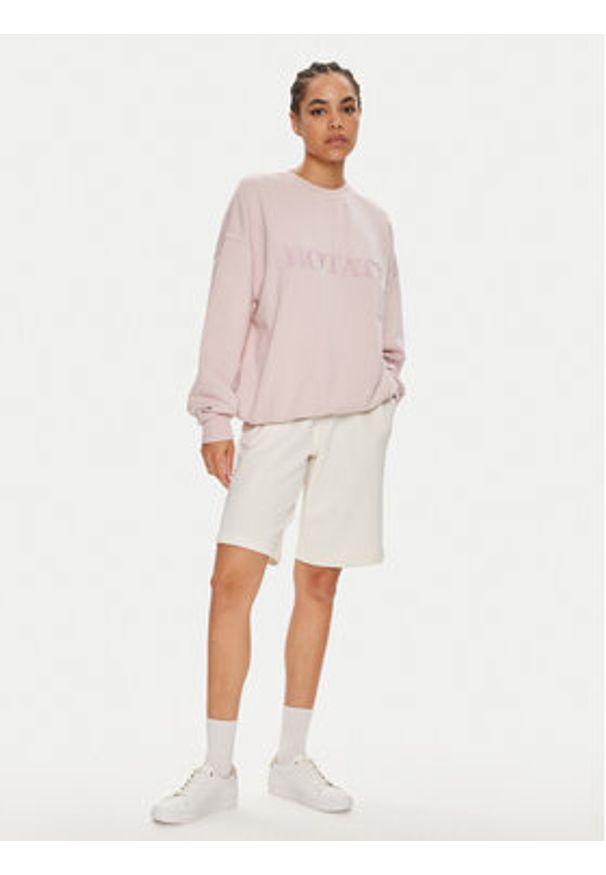 ROTATE Bluza Irisa 1125031011 Różowy Boxy Fit. Kolor: różowy. Materiał: bawełna