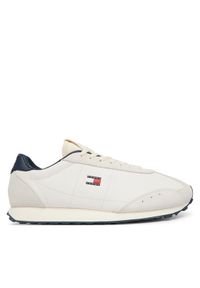 Tommy Jeans Sneakersy Tjm Retro Runner Archive Mix Mat EM0EM01763 Beżowy jasny. Kolor: beżowy. Materiał: skóra #1