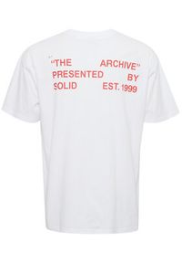 !SOLID - Solid T-Shirt 21107521 Biały Regular Fit. Kolor: biały. Materiał: bawełna