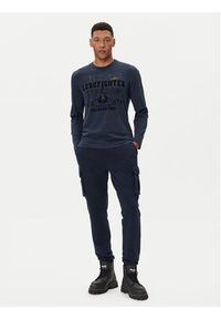 Aeronautica Militare Longsleeve 252TS2477UJ00641 Granatowy Regular Fit. Kolor: niebieski. Materiał: bawełna. Długość rękawa: długi rękaw #5