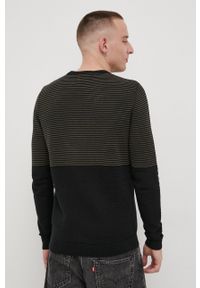 PRODUKT by Jack & Jones - Produkt by Jack & Jones Sweter bawełniany męski kolor czarny. Okazja: na co dzień. Kolor: czarny. Materiał: bawełna. Długość rękawa: długi rękaw. Długość: długie. Styl: casual #2
