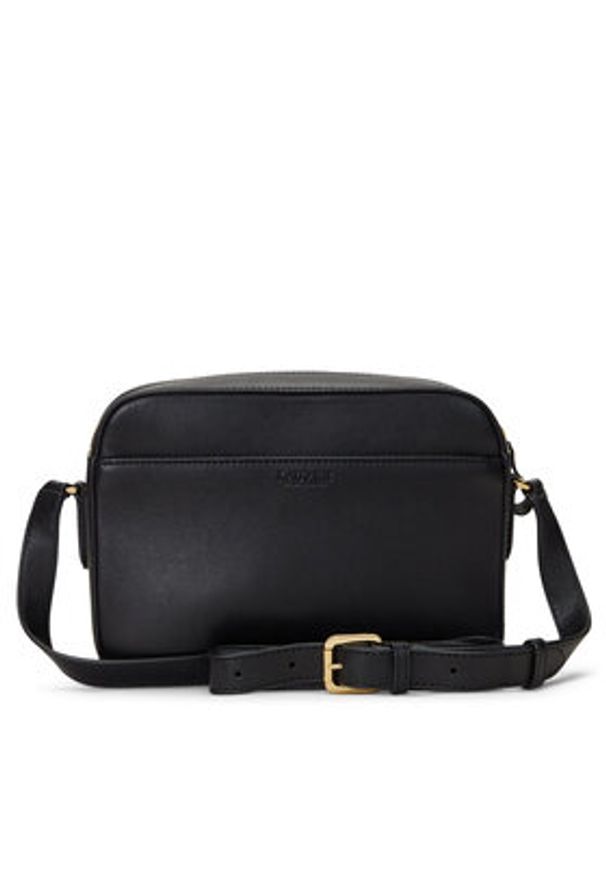 Lauren Ralph Lauren Torebka 431926645001 Czarny. Kolor: czarny. Materiał: skórzane