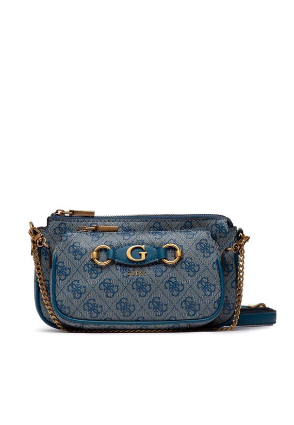 Guess Torebka Izzy (SB) Mini Bags HWSB86 54700 Niebieski. Kolor: niebieski. Materiał: skórzane