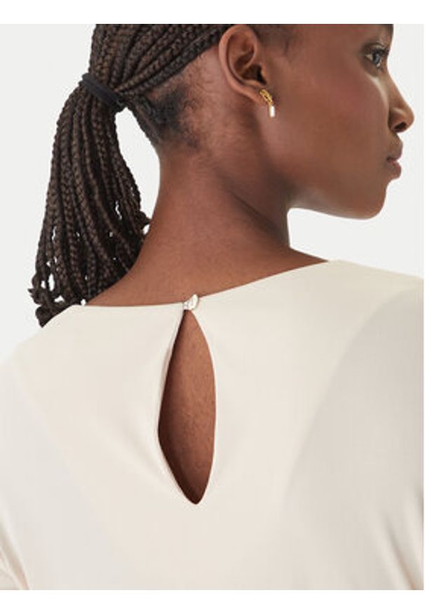 Rinascimento Bluzka CFC0127695003 Beżowy Slim Fit. Kolor: beżowy. Materiał: syntetyk