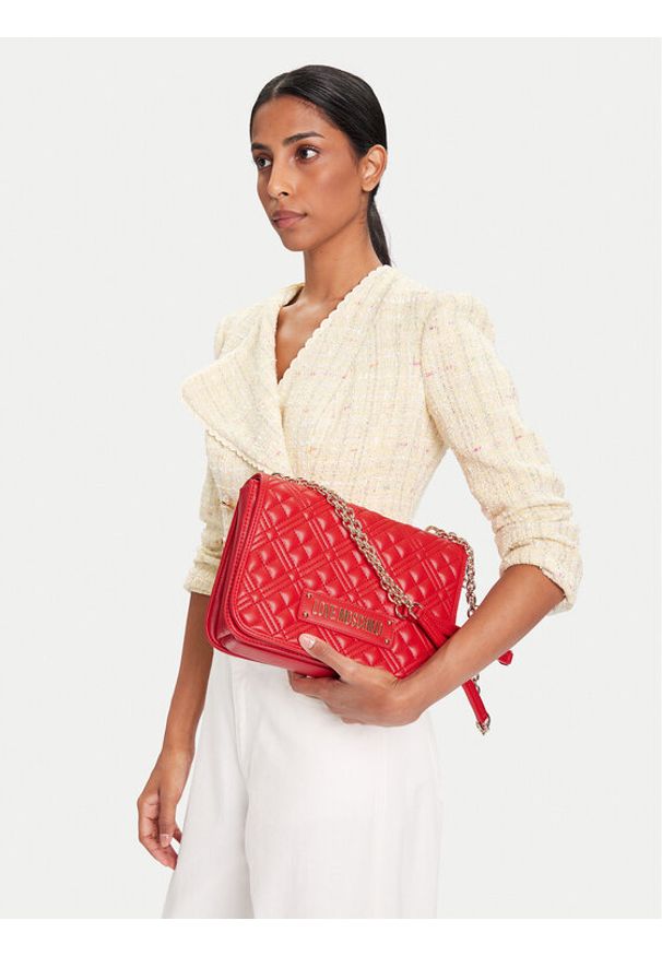 Love Moschino - LOVE MOSCHINO Torebka JC4000PP0NLA0500 Czerwony. Kolor: czerwony. Materiał: skórzane