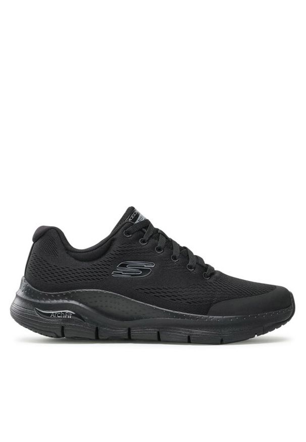 skechers - Skechers Sneakersy Arch Fit 232040/BBK Czarny. Kolor: czarny. Materiał: materiał