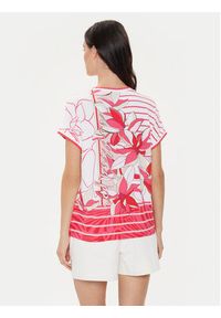 Olsen T-Shirt 11104811 Różowy Regular Fit. Kolor: różowy. Materiał: wiskoza