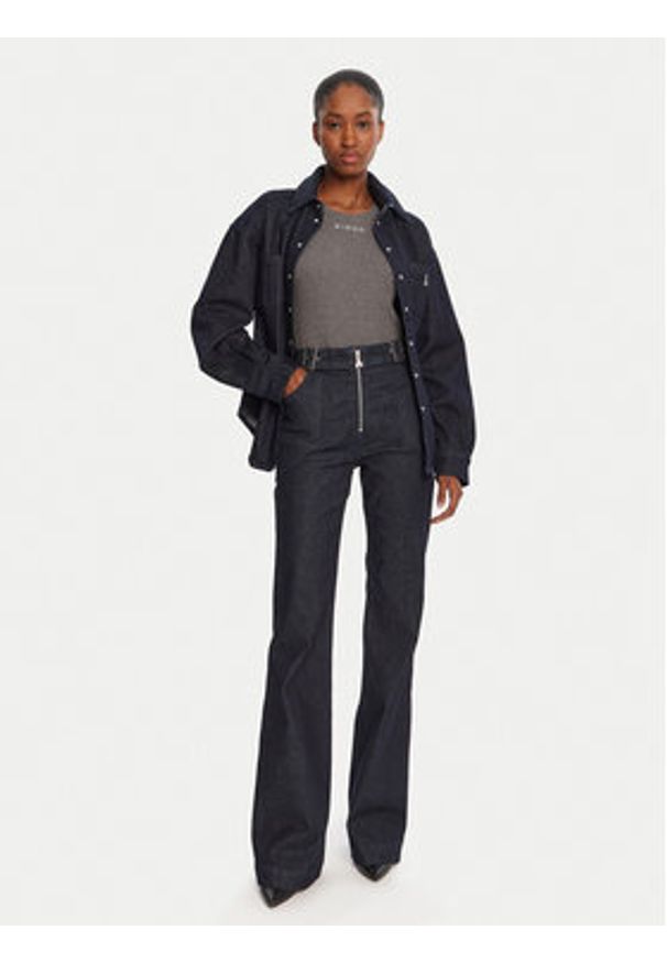 Patrizia Pepe Jeansy 8P0743 D117 S725 Granatowy Regular Fit. Kolor: niebieski