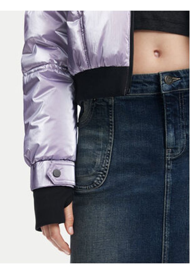 Desigual Kurtka bomber Omsk 24WWEWBY Fioletowy Regular Fit. Kolor: fioletowy. Materiał: syntetyk