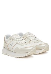Calvin Klein Jeans Sneakersy V3A9-82034-1355A S Écru. Materiał: skóra #3